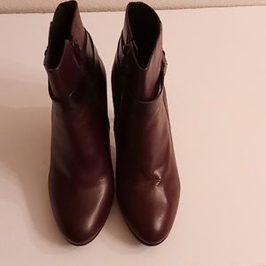 Minelli Leather Minallist Size 39 USA 8 1/2 to 9 brown-black colors boxGYC